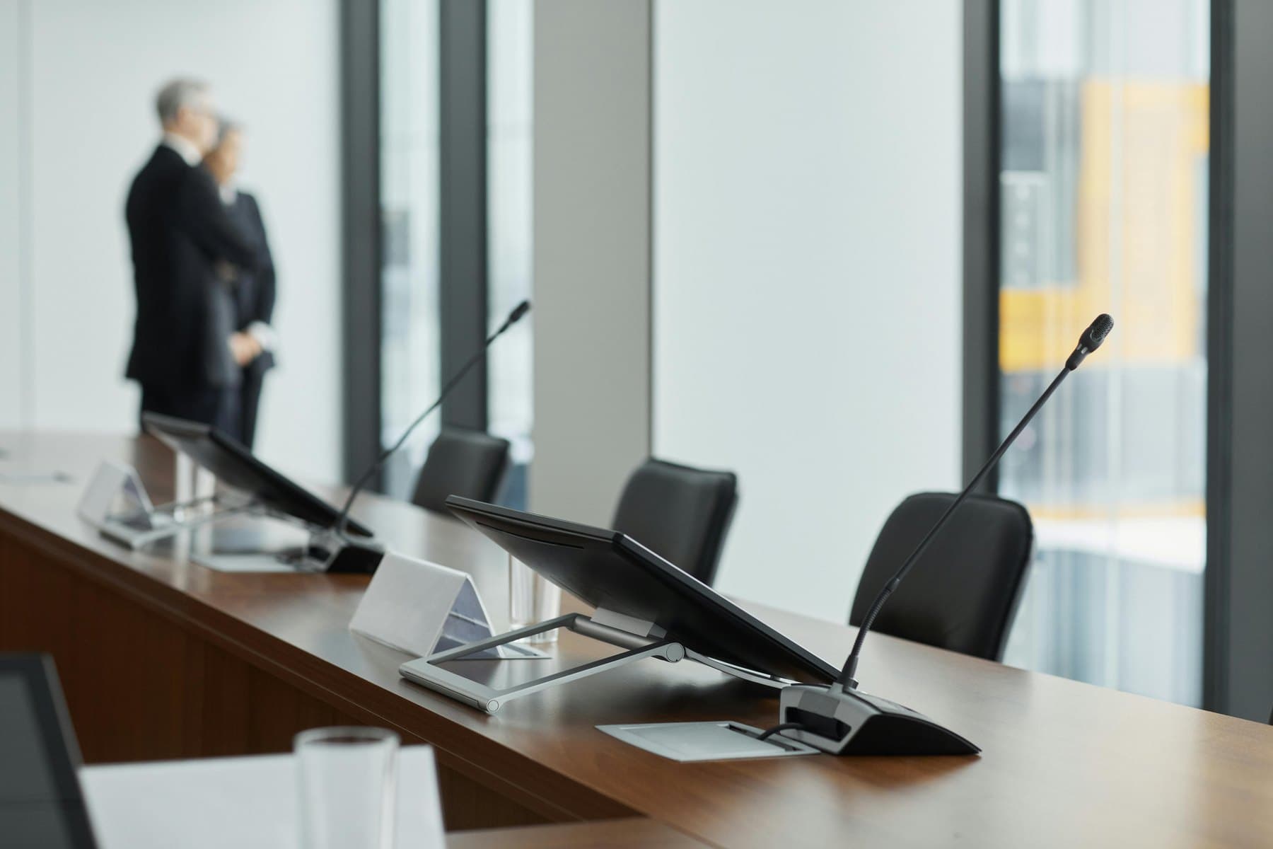 Conference room microphones and audio video meeting equipment